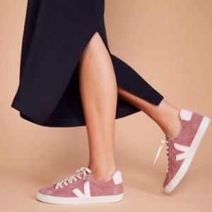 Veja suede pink sneakers